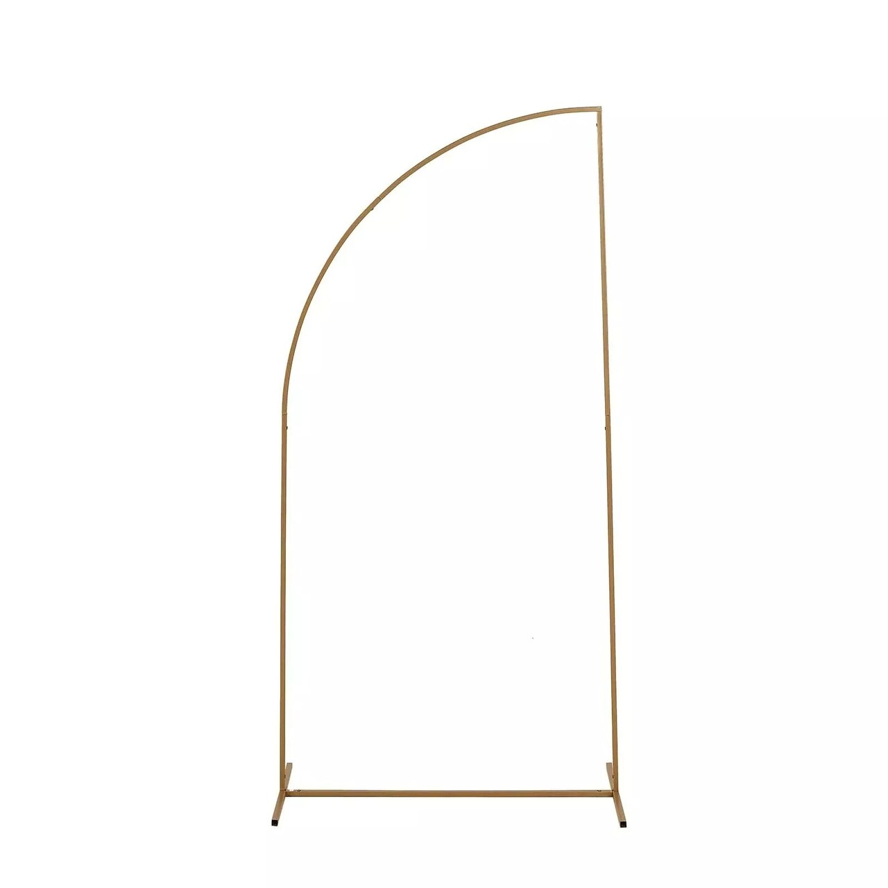 6 ft Gold Half Moon Metal Floral Display Frame Arch Backdrop Stand Party Events